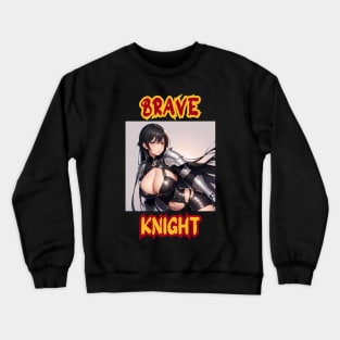 Brave Knight Anime Girl Crewneck Sweatshirt